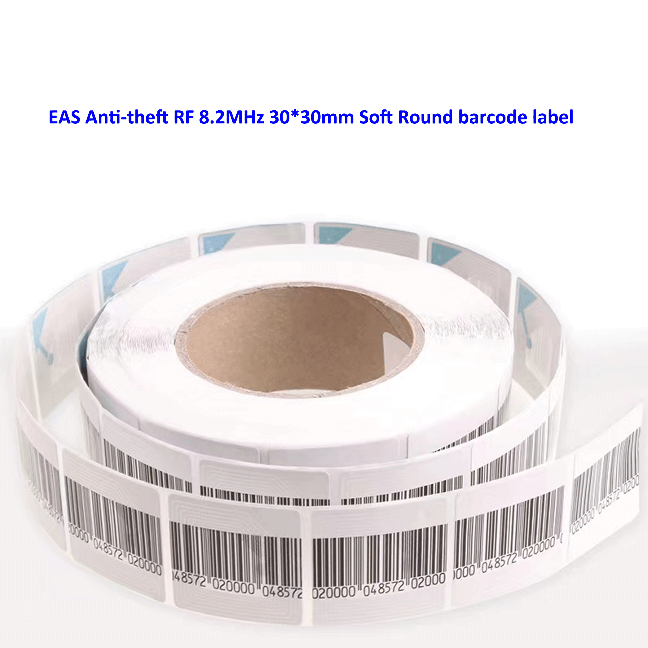 EAS Anti Theft  Rf 8.2mhz Barcode 30x30mm Label