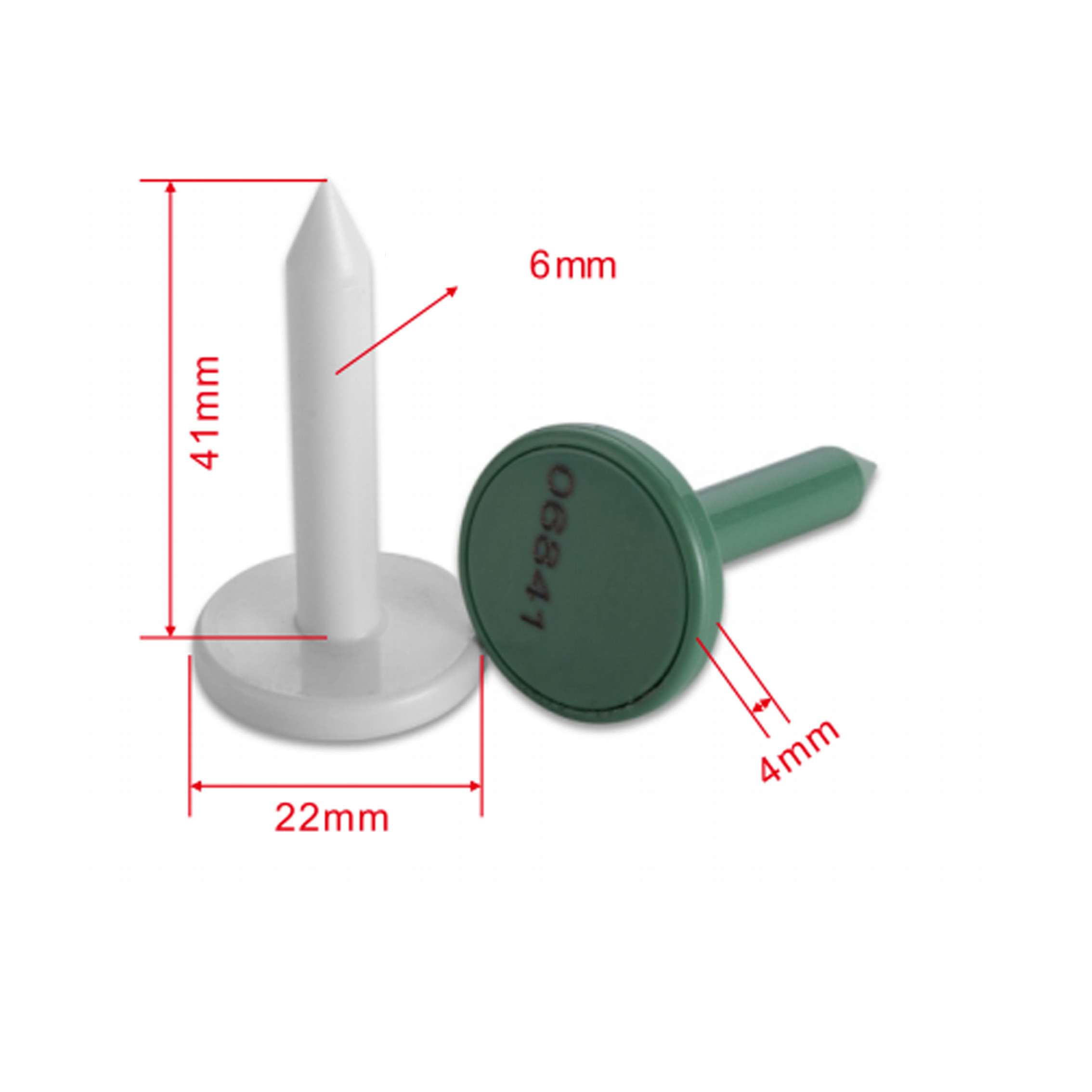 865-868Mhz Tree nail RFID Tag For Tree Control Management