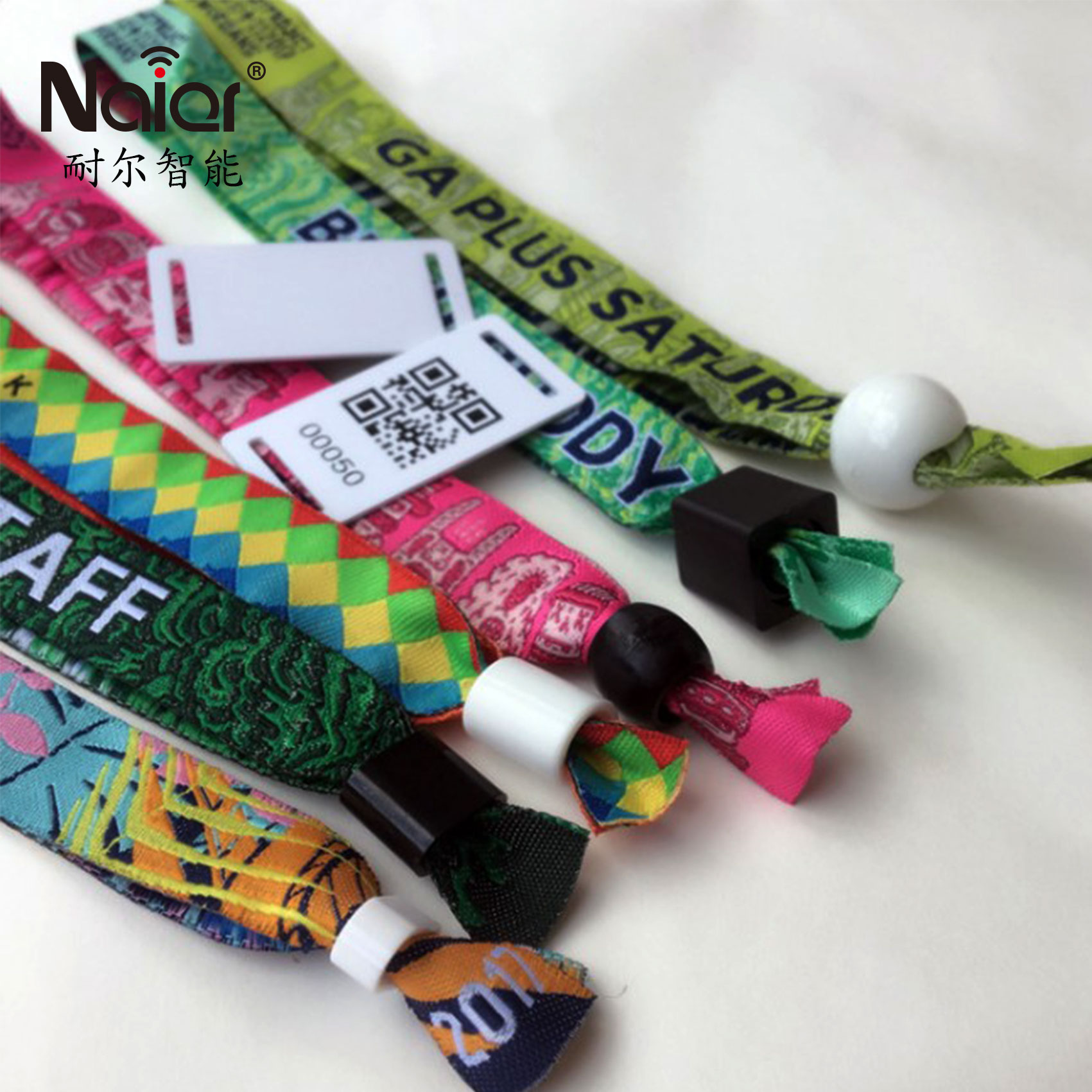 adjustable NFC Fabric Wristband For Payment